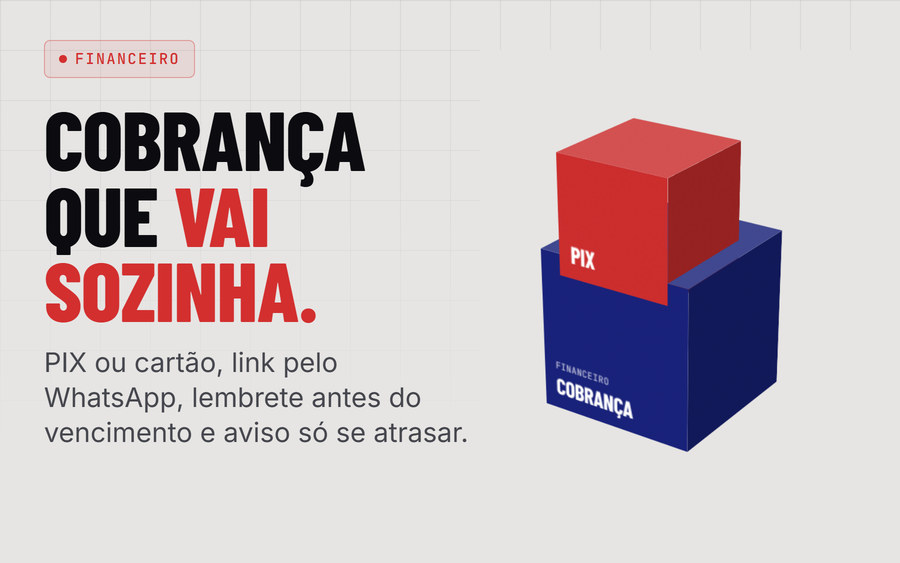 Cobrança por PIX ou cartão automática